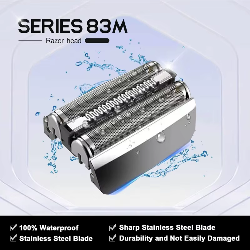 Tête de rechange 83M compatible avec le rasoir électrique Braun série 8 8320S