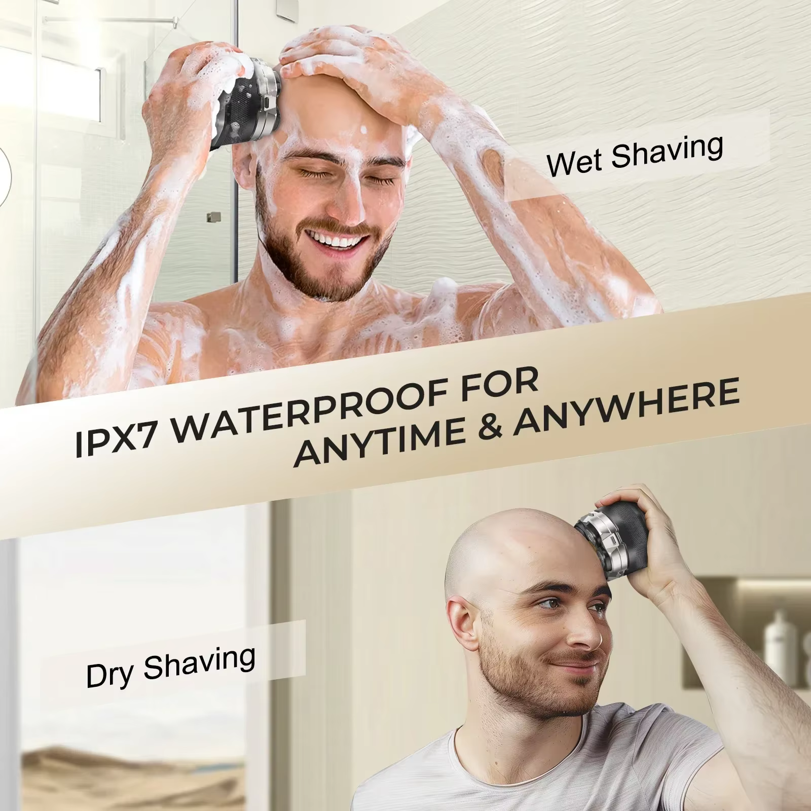 Sweker tête rasoir pour hommes chauve