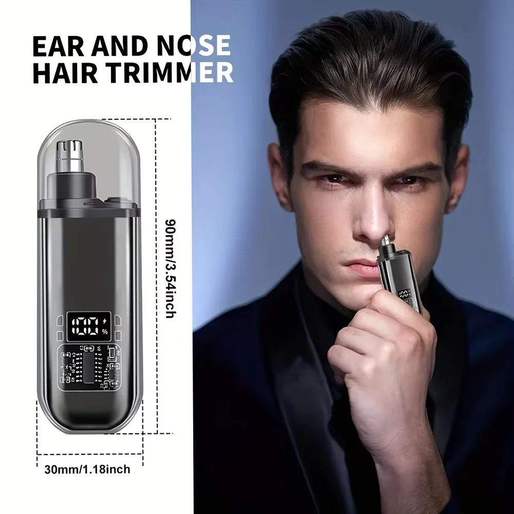 Tondeuse à cheveux pour nez et oreilles pour hommes
