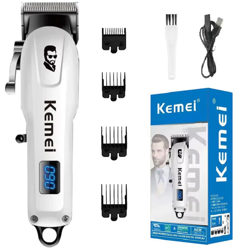 Kemei Mini puissant sans fil tondeuse à cheveux électrique professionnel barbier
