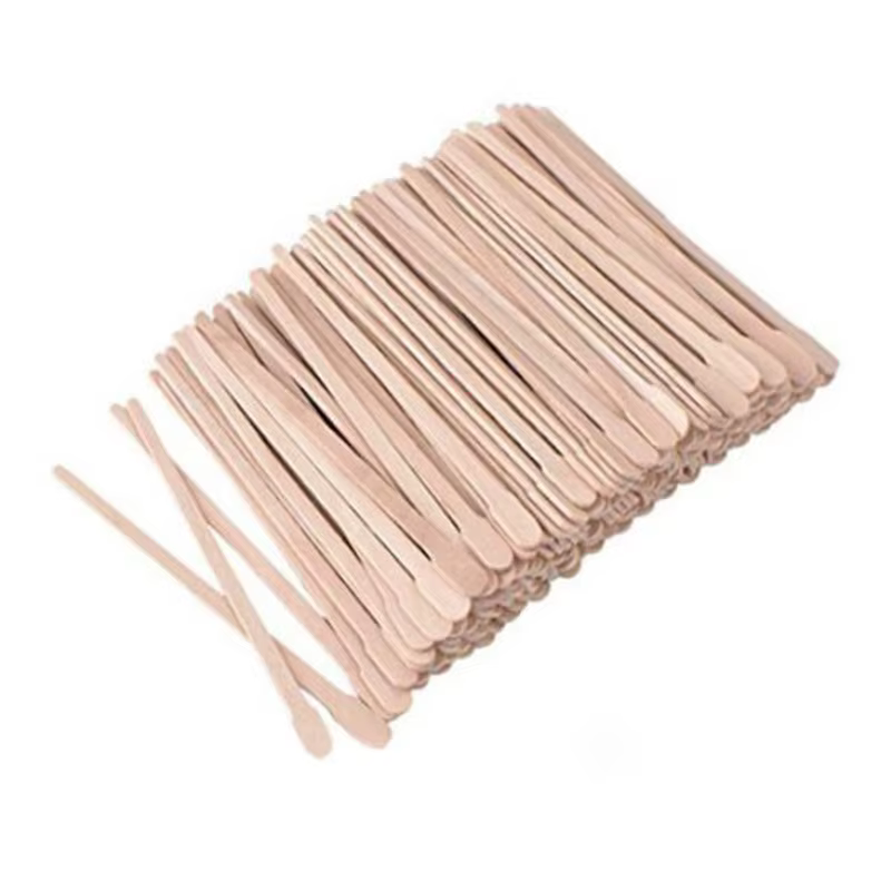 100 bâtonnets jetables en bois pour épilation à la cire