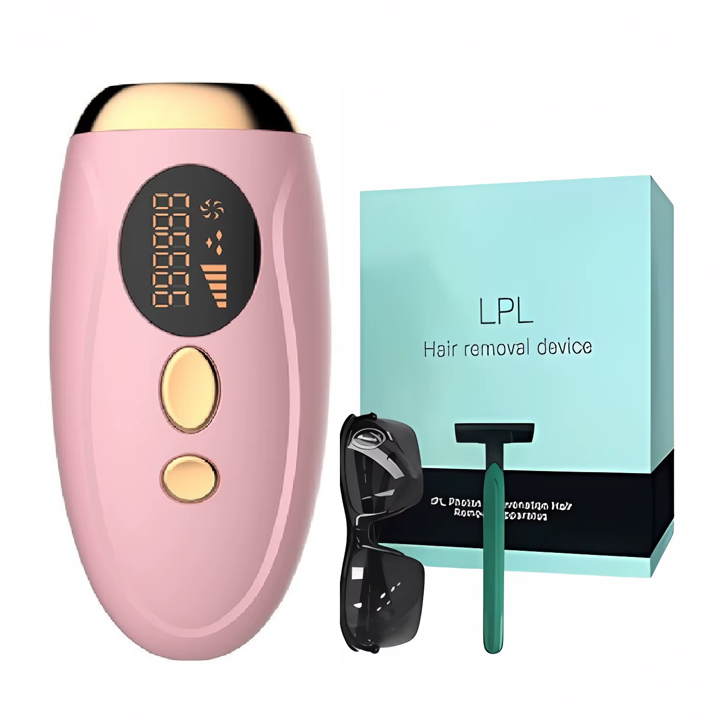Épilateur laser IPL portable 999999 Flashes - Épilation indolore et permanente pour le corps et la ligne bikini des