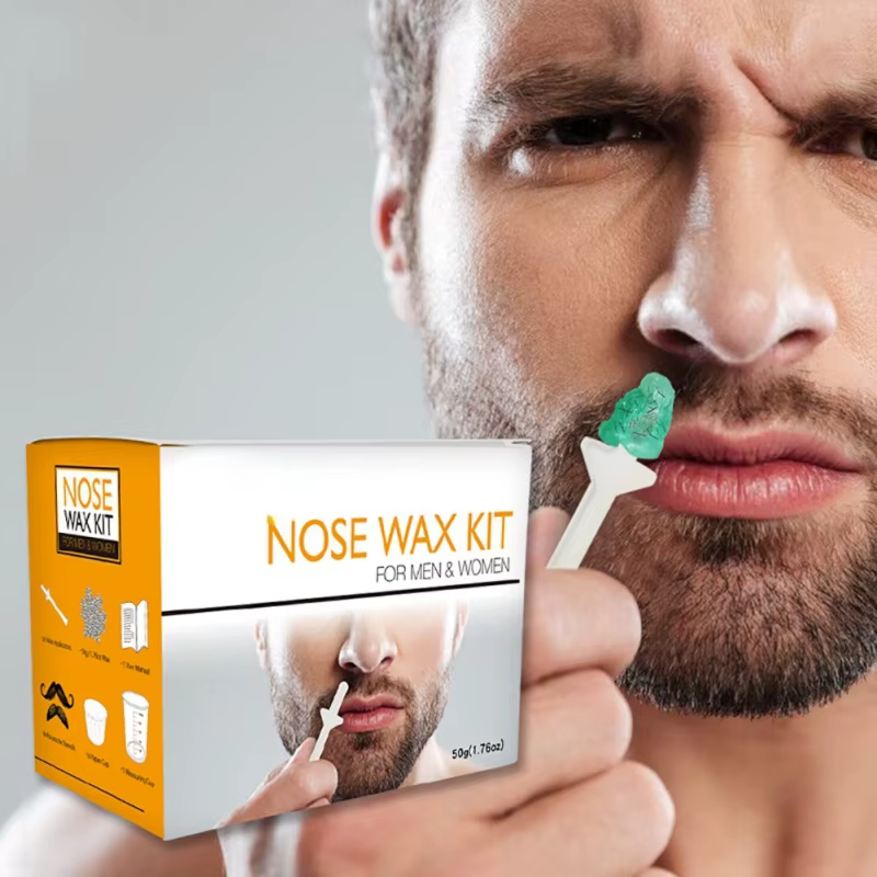 Kit de cire de nez indolore portable pour hommes et femmes