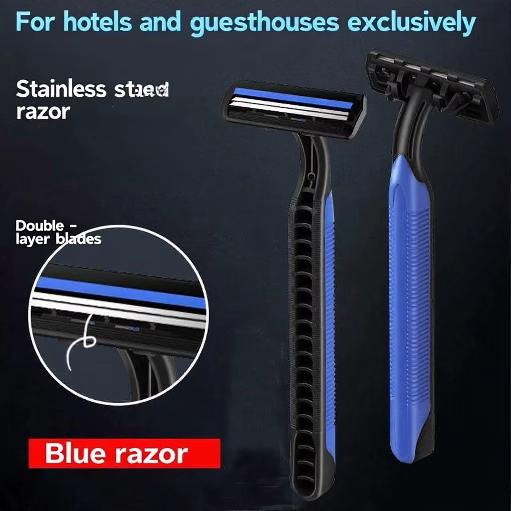 5/10/20/30 pièces moustaches jetables rasage rasoirs corps tondeuse inox 2 couches lame
