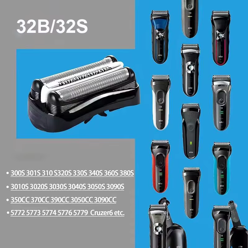Braun 32B 32S lame de rasoir feuille de coupe tête