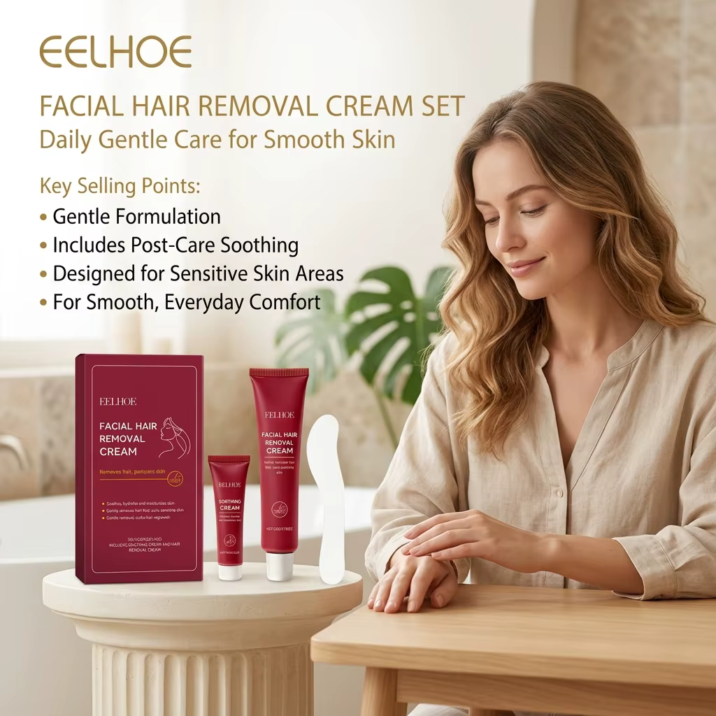 Crème dépilatoire pour le visage