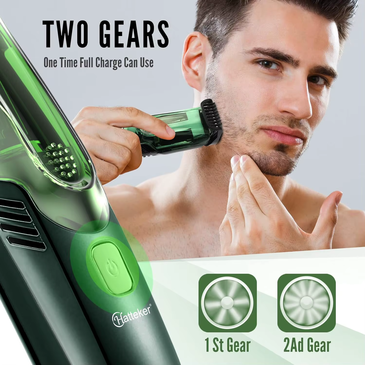 Tondeuse à barbe sans fil pour hommes