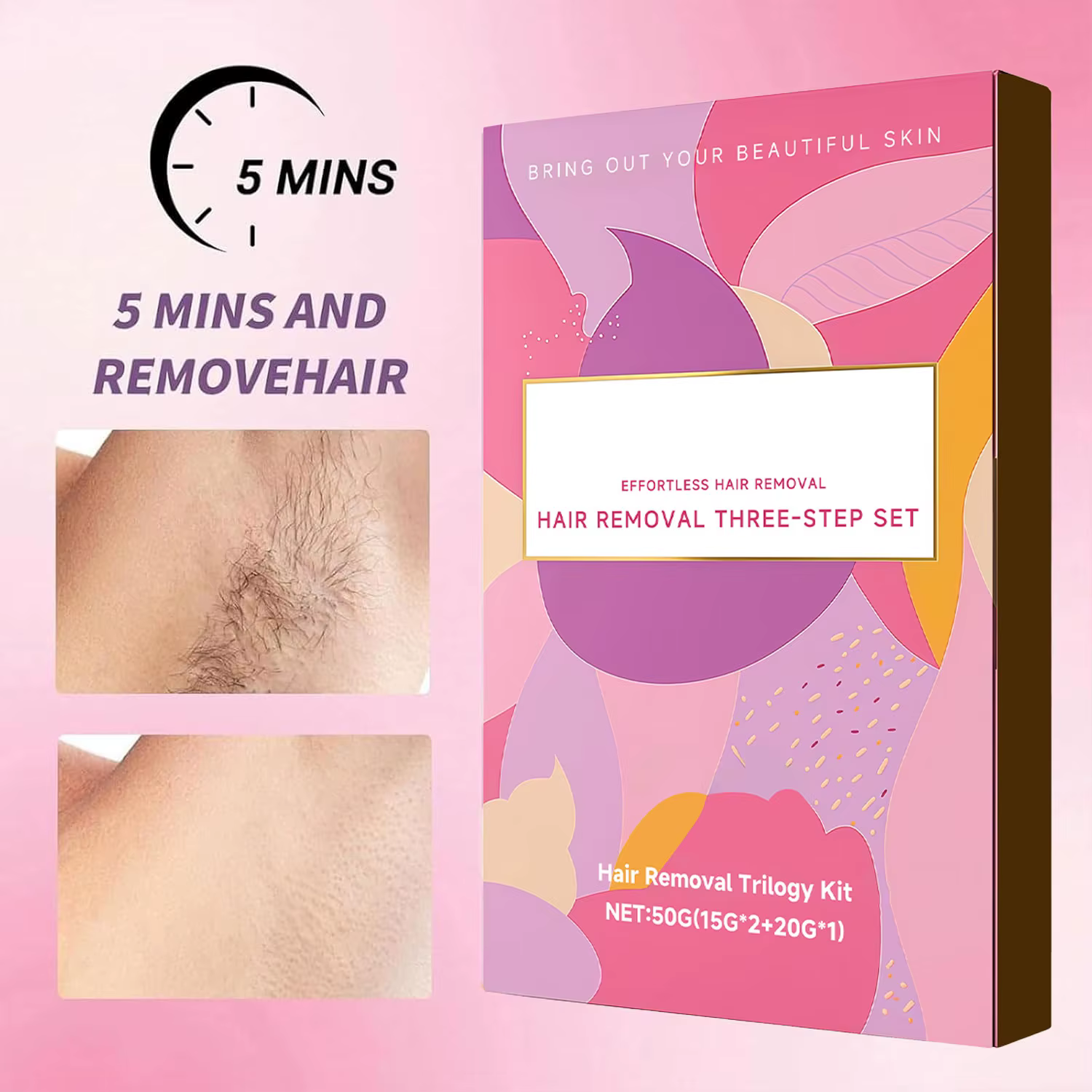 Nouveau Kit Crème Dépilatoire Visage 2026 – Épilateur Doux et Indolore pour Peaux Sensibles avec Gel Apaisant et Lotion Hydratante