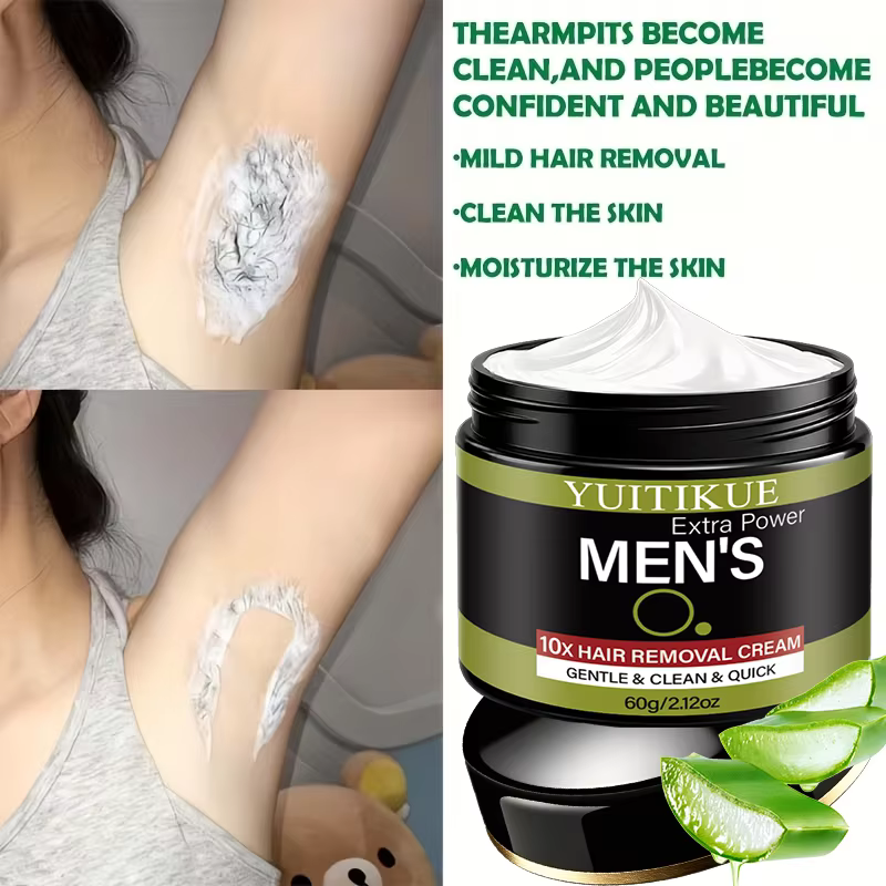 Crème dépilatoire douce 10X pour homme