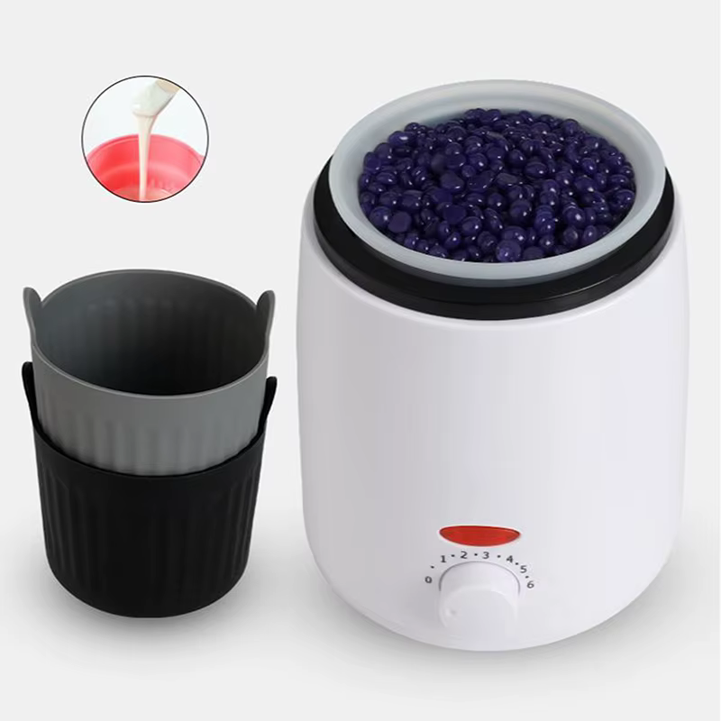 Nouveau chauffe-cire résistant à la chaleur remplacement bols en Silicone épilation cire avec bâton d'agitation poêle