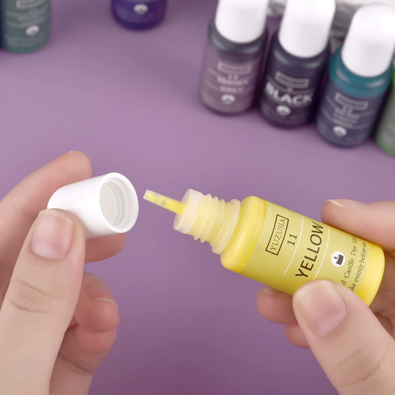 10 ml/bouteille bougie cire Pigments Non toxique