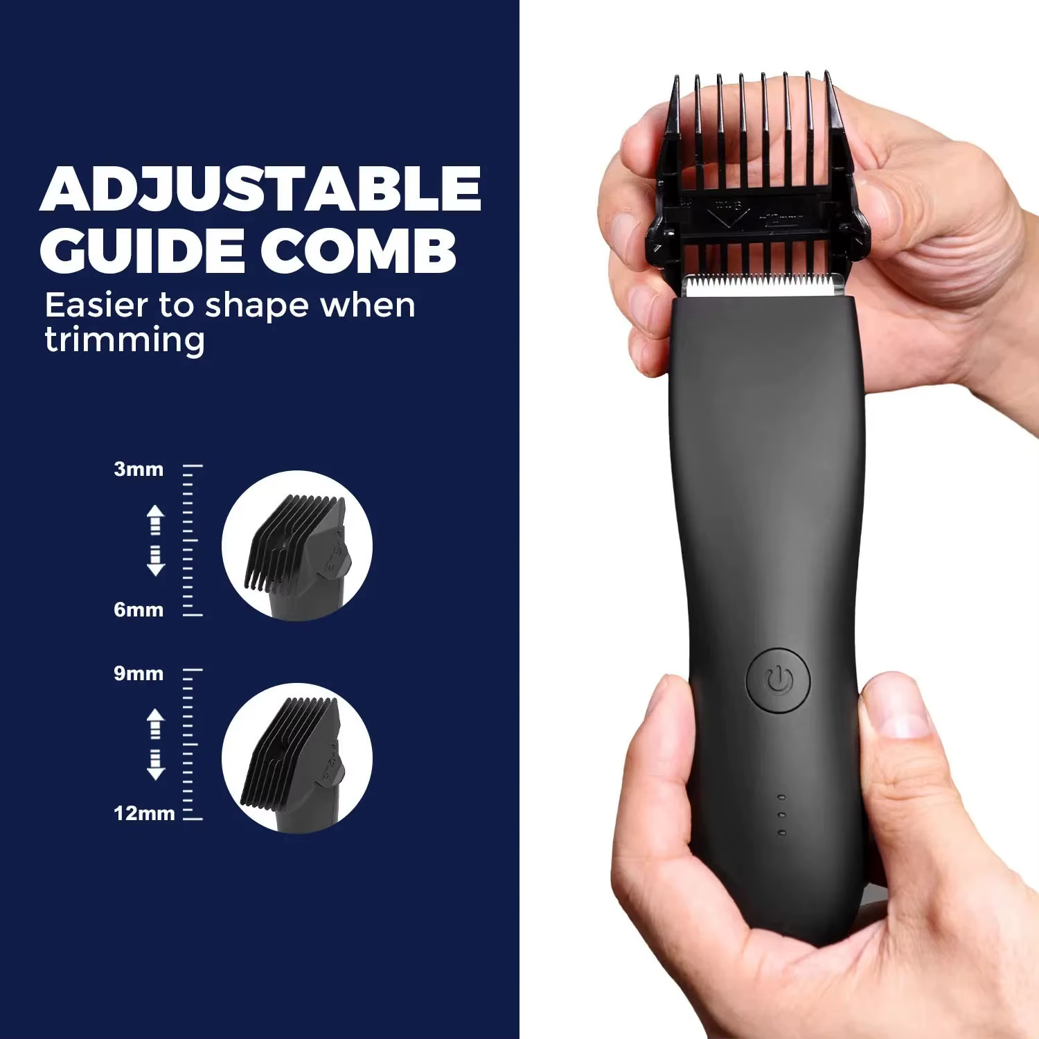 Tondeuse électrique pour poils du bas du corps et de la zone pubienne, rasoir électrique pour hommes, pour poils du pubis, de la poitrine et des jambes, tondeuse à barbe rechargeable, station de recha