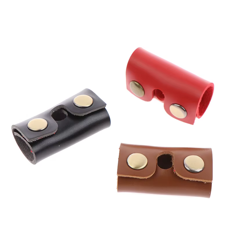 Juste de protection pour tête de rasoir pour hommes, housse de protection pour rasoir de sécurité, housse de protection en cuir, cadeau pour homme, 3 couleurs, 1PC