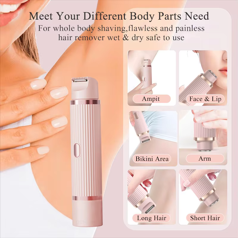 Rasoirs électriques pour femmes tondeuse bikini étanche rasoir pour aisselles jambes dames