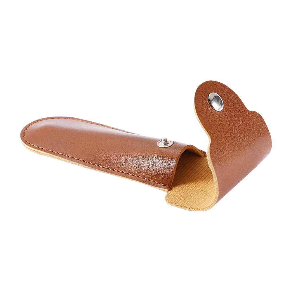 Étui de protection en cuir PU pour rasoir de sûreté à double tranchant