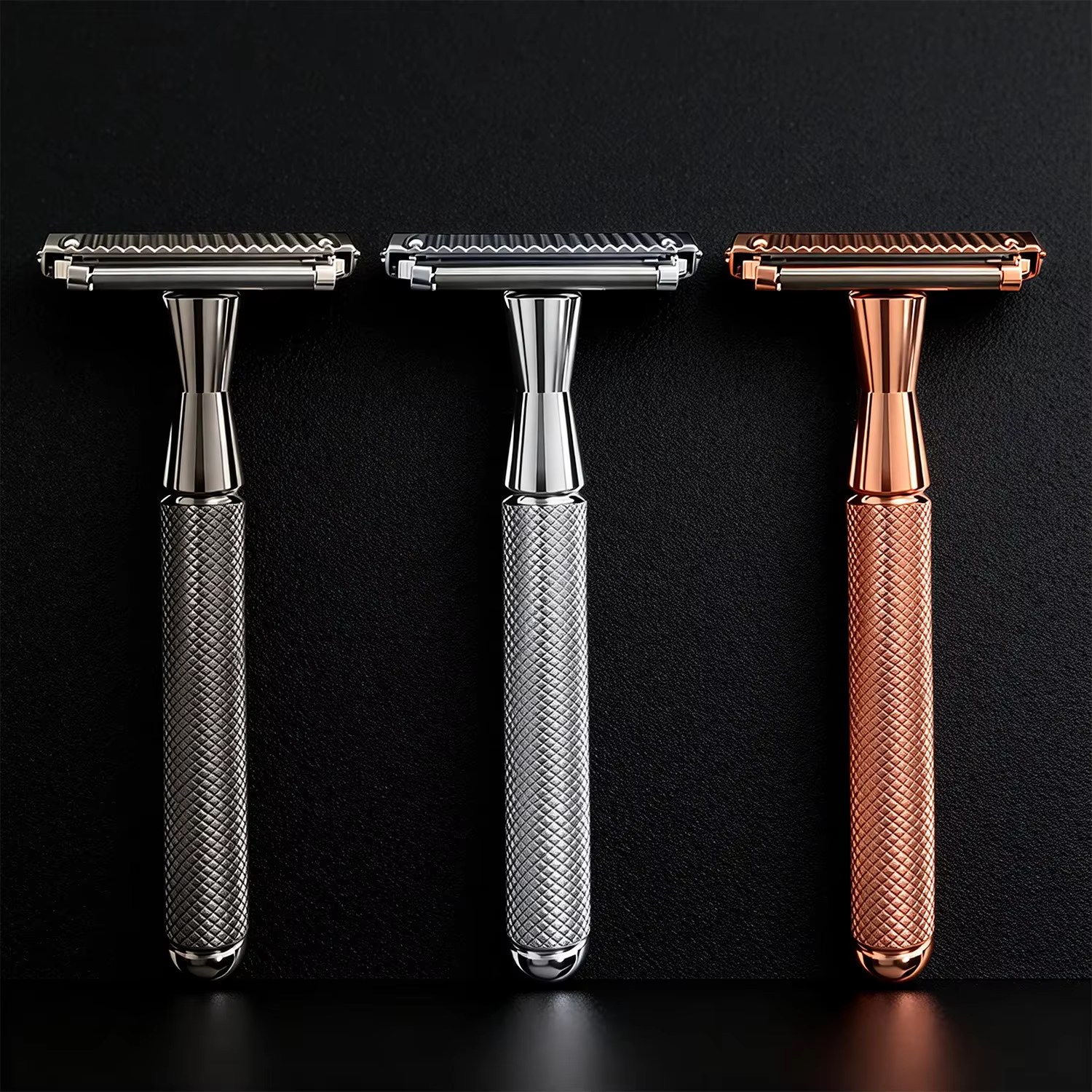 RZACLEA22T-1 rasoir de sécurité double couche avec tête à roulettes