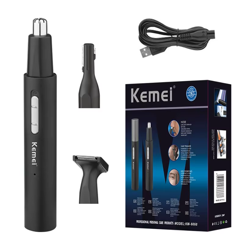Kemei 6668 tout en un stylo nez tondeuse pour hommes femmes électrique