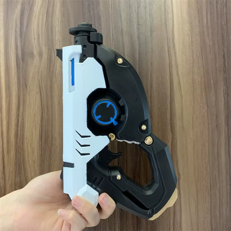 Jeu OW Tracer Revolvers arme pistolet 1:1 Cosplay sécurité PU cadeau jouet extérieur soldat en caoutchouc 76 D. va pas de tir