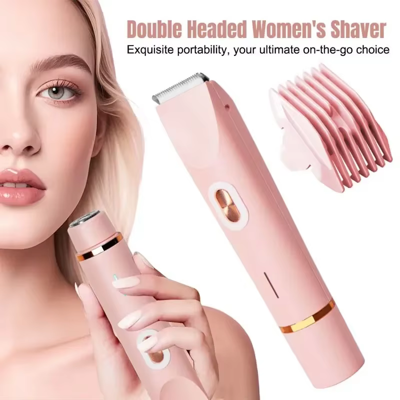 Épilateur électrique Double tête 2 en 1 pour jambe de Bikini