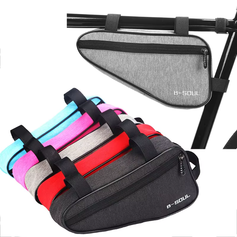 Sac de rangement triangulaire pour vélo de montagne, pochette pour cadre avant de cyclisme sur route, pochette de rangement pour vélo vtt, accessoires de vélo