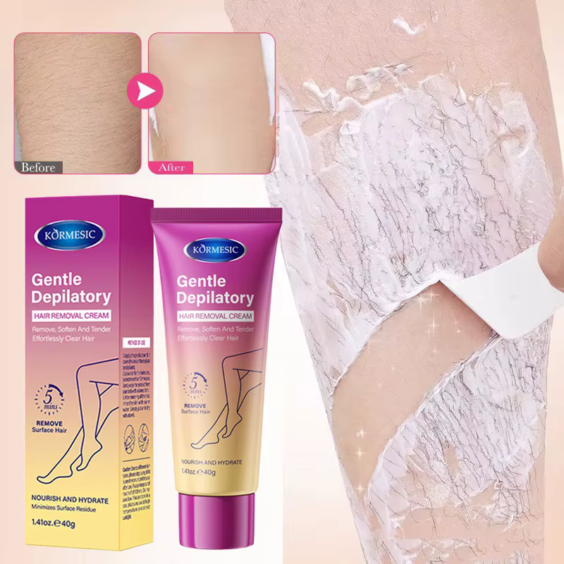 Crème dépilatoire permanente