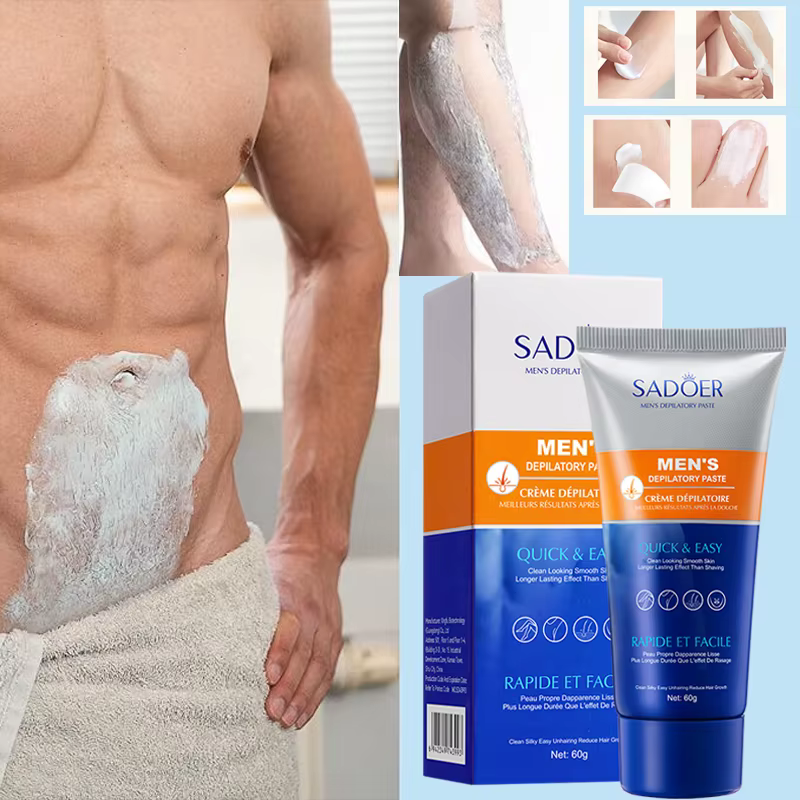 Crème dépilatoire indolore pour hommes SADOER