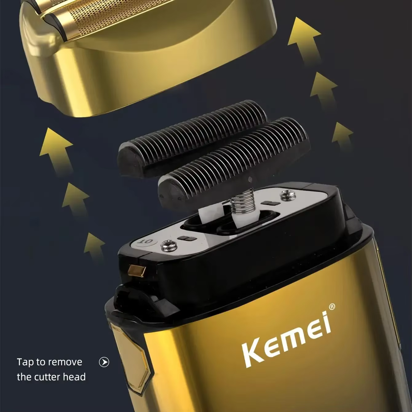 Rasoir électrique rechargeable Kemei TX10 pour hommes