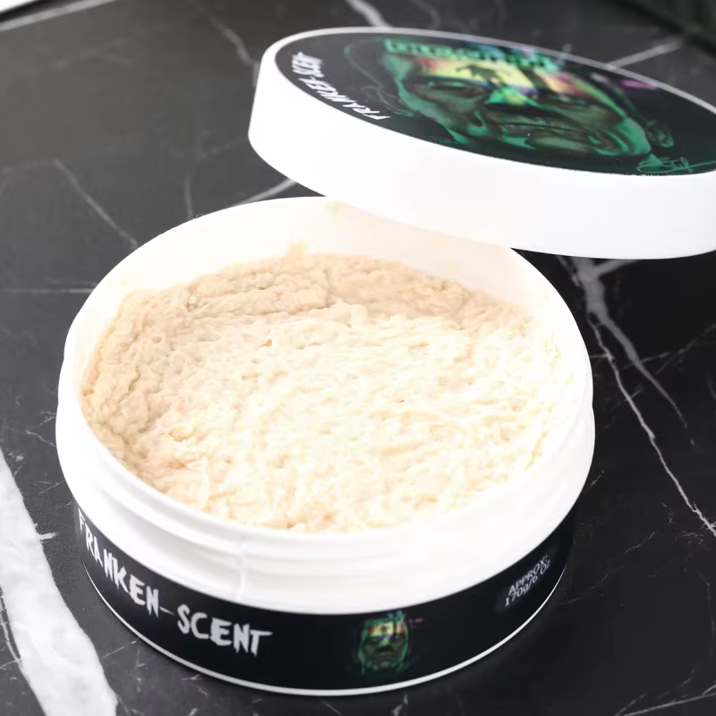 NOUVEAU Savon à raser artisanal YAQI Franken Scent 170g pour hommes - Hydratation longue durée pour le soin du visage et un rasage en douceur