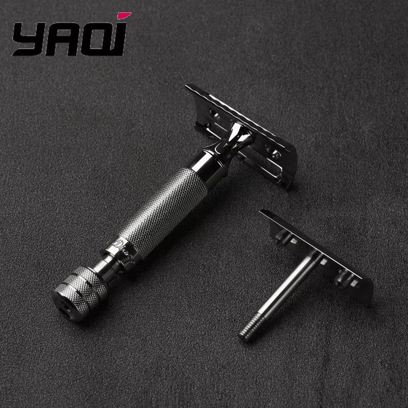 Yaqi – rasoir de sécurité incliné diagonale en acier inoxydable