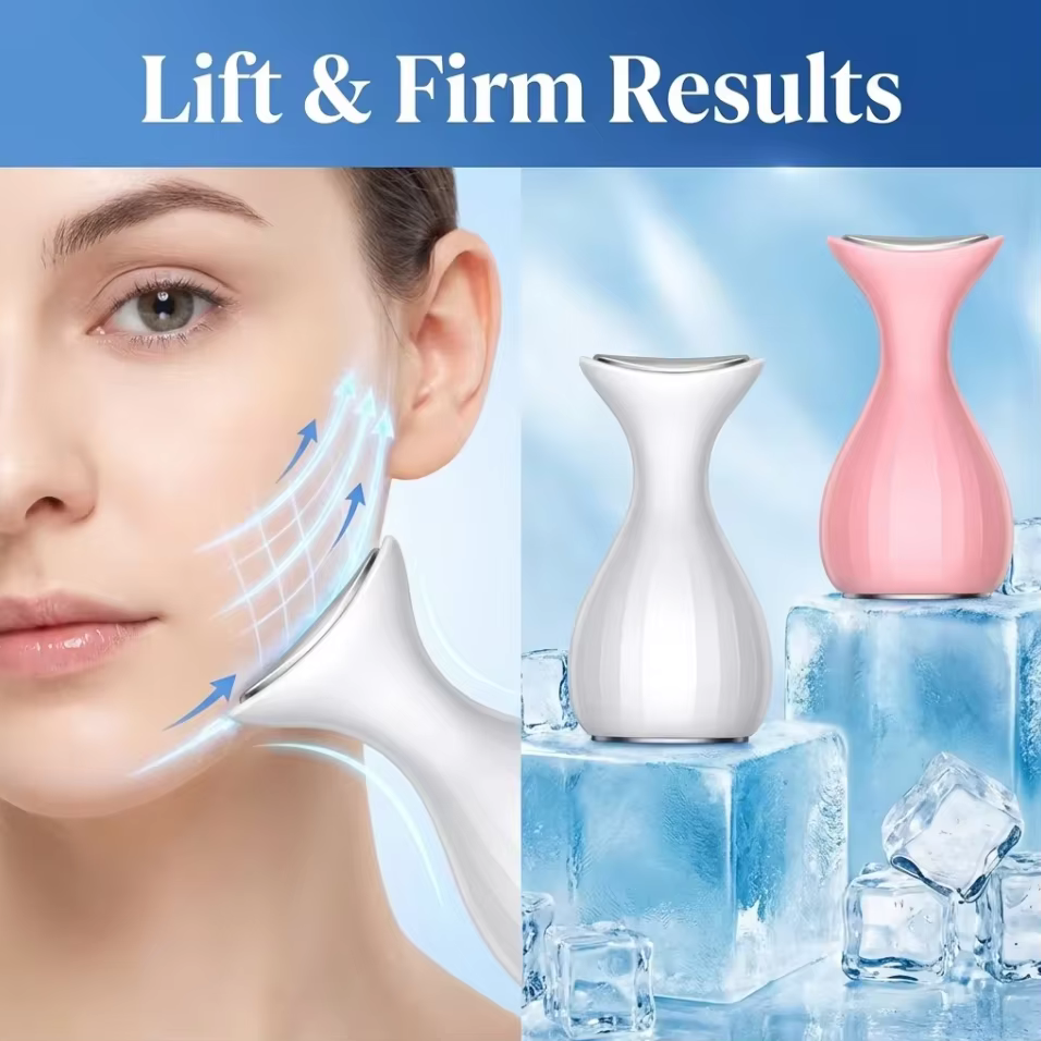 Masseur facial portable à froid glacé pour raffermir la peau