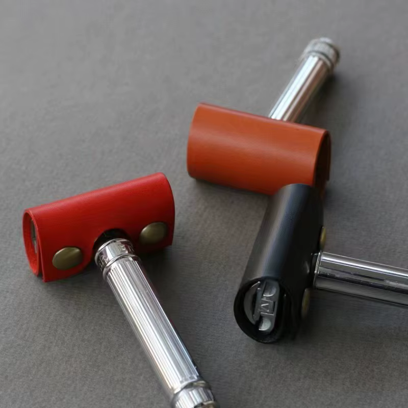 3 housses de protection en cuir pour rasoir de sécurité, protège-têtes de rasoir (sans rasoir)