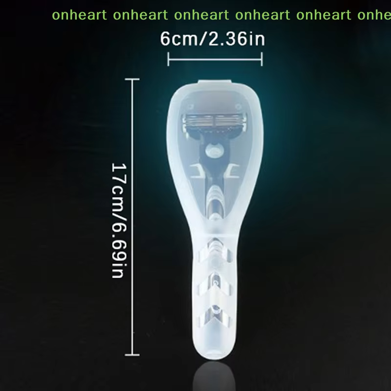 Boîte de rasage de haute qualité pour hommes, boîte de rangement pour rasoir, support en plastique transparent, étui de rasoir portable pour voyage