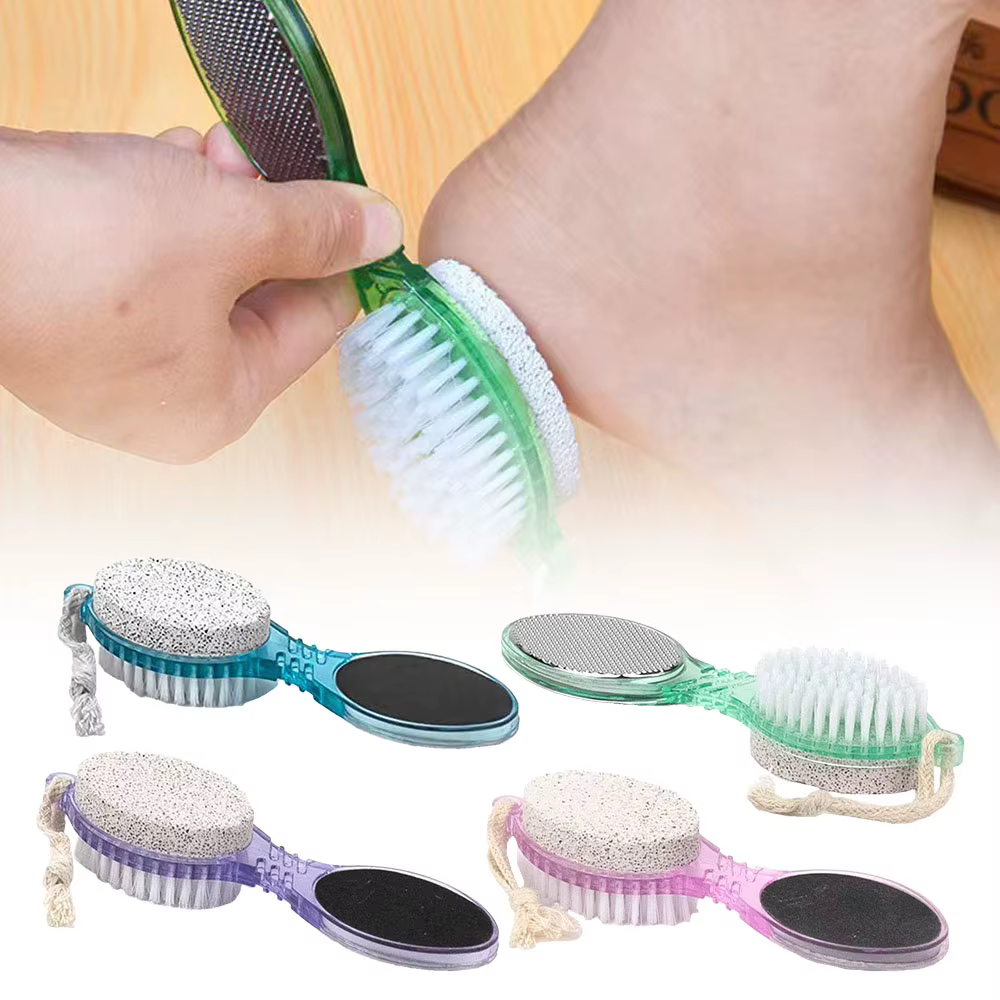 Pierre ponce 4 en 1 pour pédicure, outil de soin des pieds