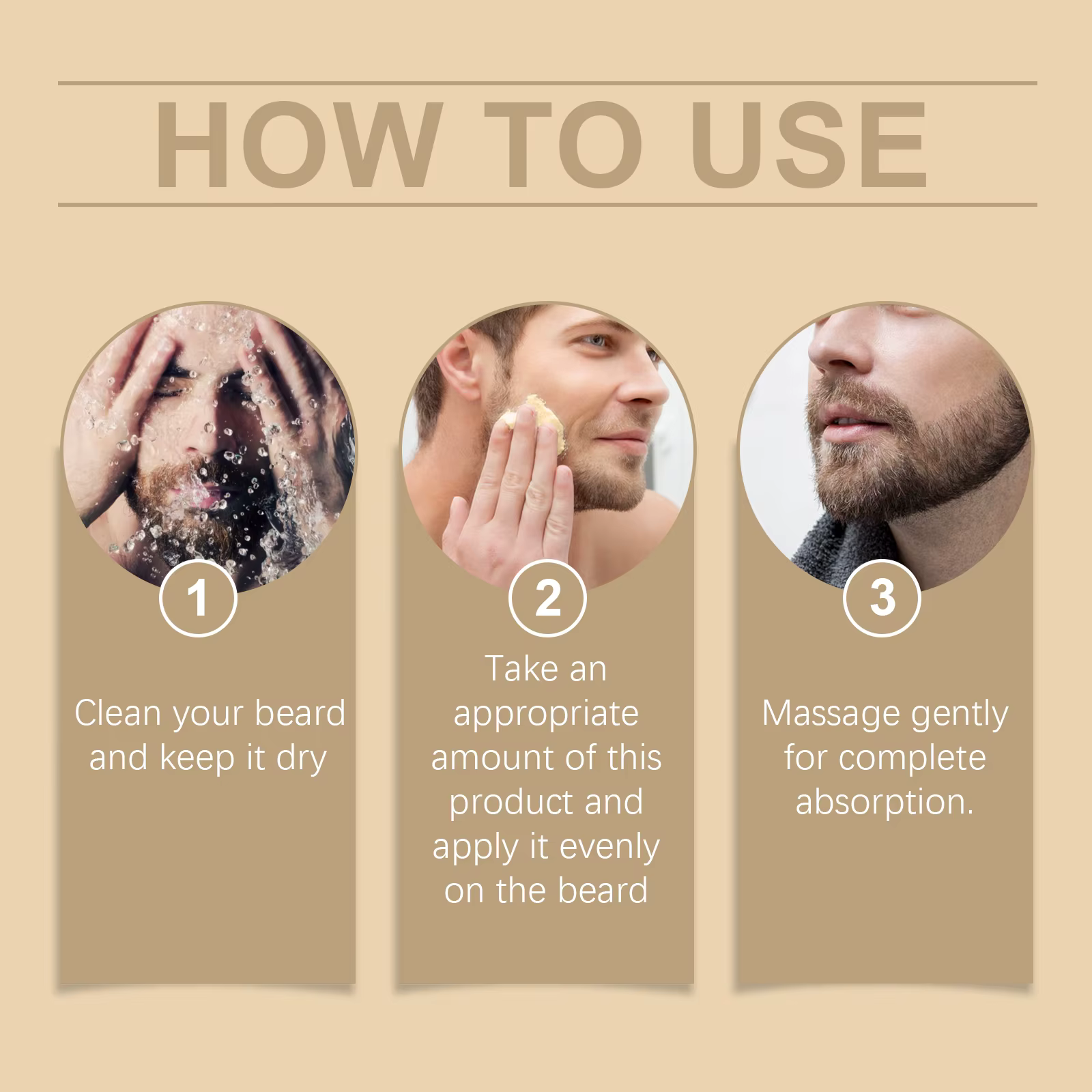 Baume à barbe naturel vanille pour hommes