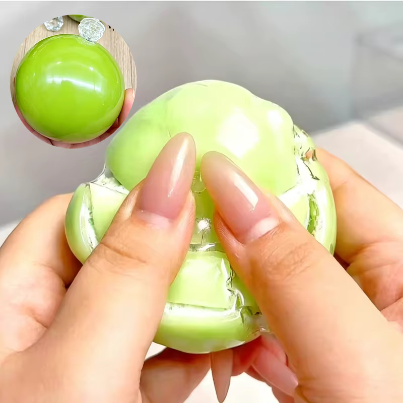 Balle anti-stress souple en chocolat croustillant DIY, à écraser et à presser, pour la relaxation sonore et le soulagement du stress, cadeaux AMR