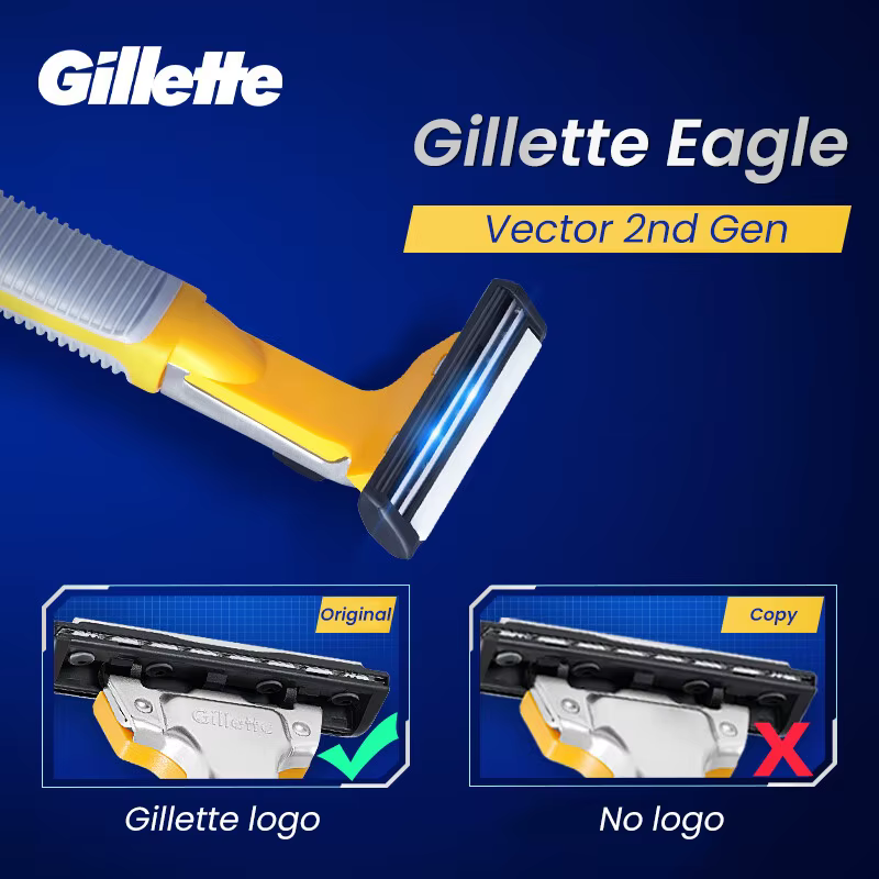 Gillette Razor Eagle Vector 2ème génération rasoir barbe rasage lavable