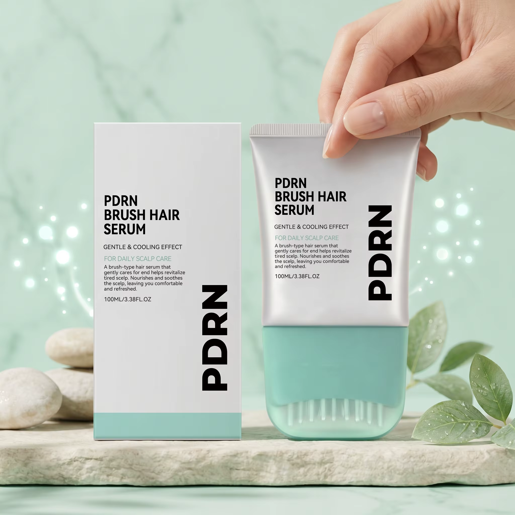 Sérum capillaire PDRN avec brosse intégrée