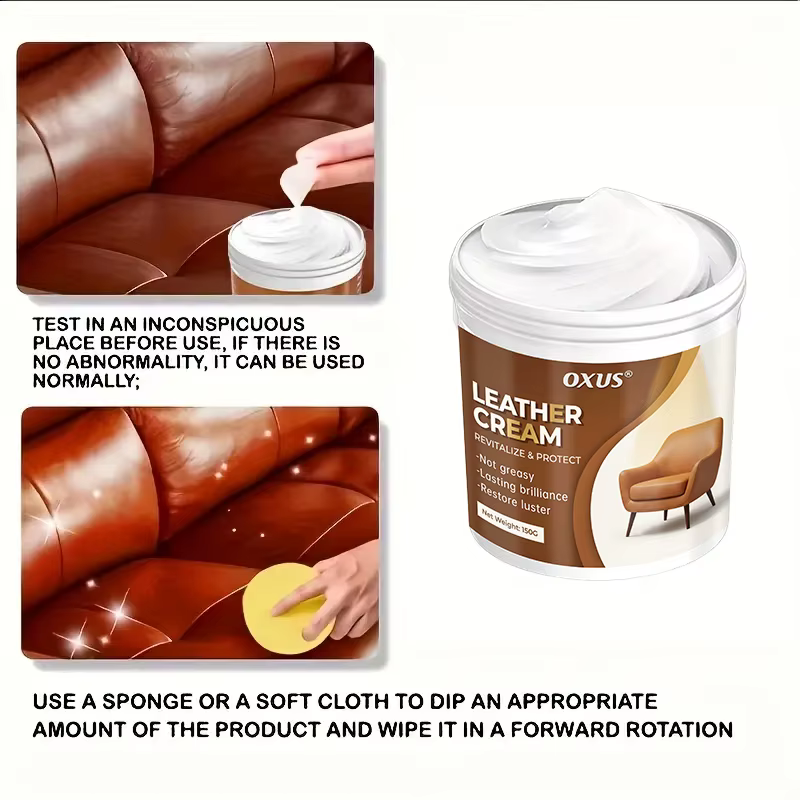 Conditionneur pour cuir, soin nourrissant pour sièges de voiture, crème de soin pour cuir, longue durée, pour cuir, pantalon, sac, chaussures, meubles