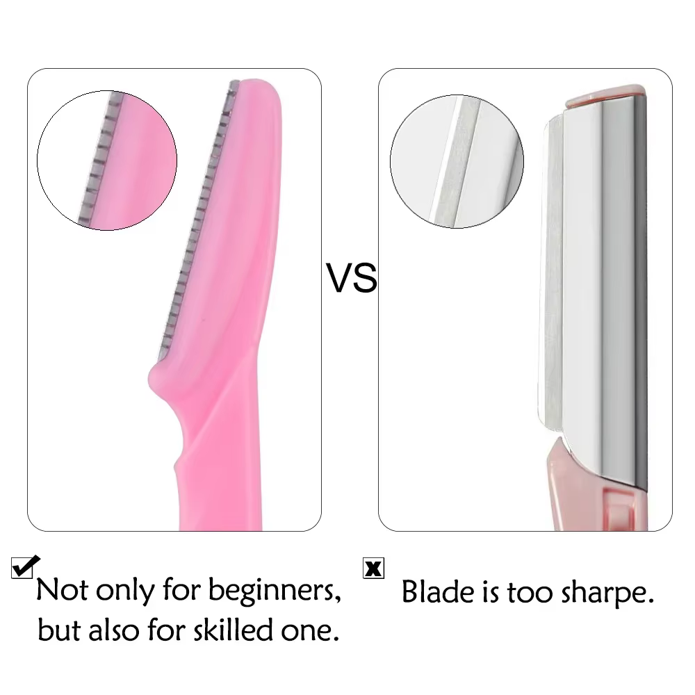 3/10 pièces épilation des sourcils coupe-épilation couteau de sécurité maquillage grattoir rasoir