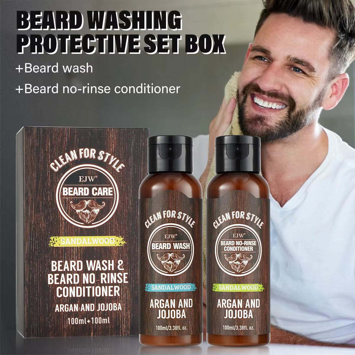 Ensemble de soins pour barbe EJW