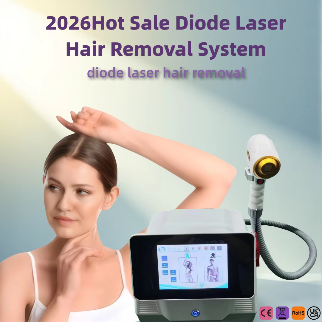 Appareil d'épilation au laser diode professionnel portable avec 4 longueurs d'onde 755nm 808nm 940nm 1064nm