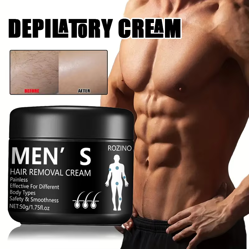 Crème d'épilation professionnelle pour hommes 50g