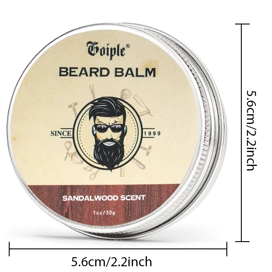 Baume à barbe au beurre de karité naturel pour hommes
