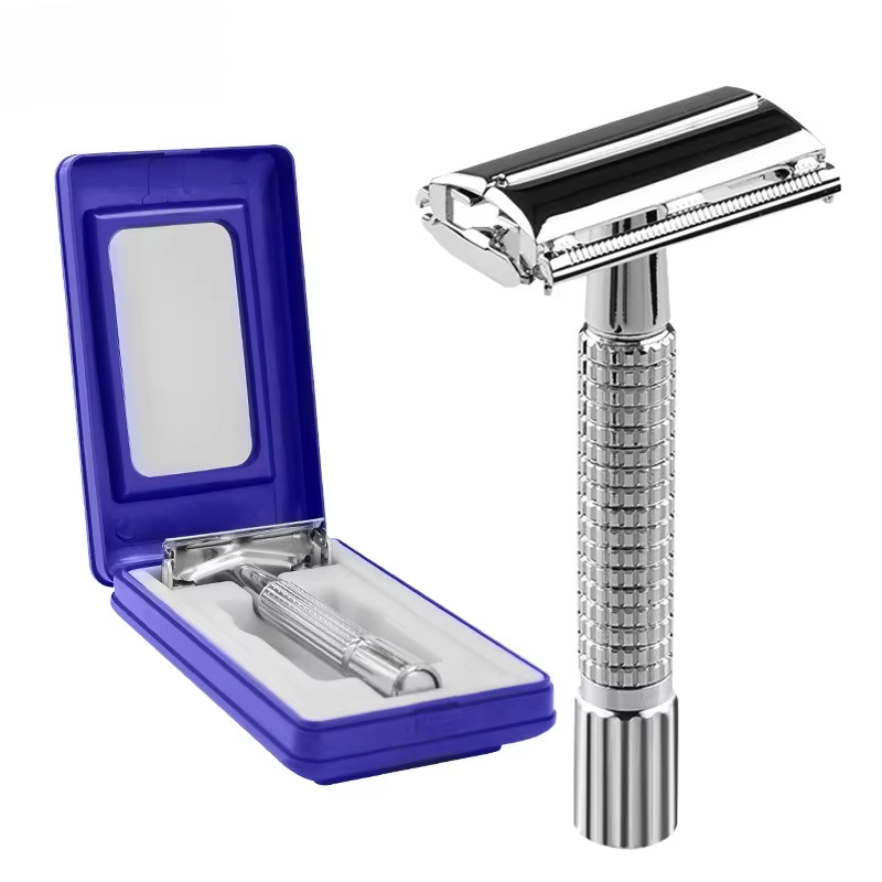 Ensemble de rasoirs classiques traditionnels à double tranchant pour hommes