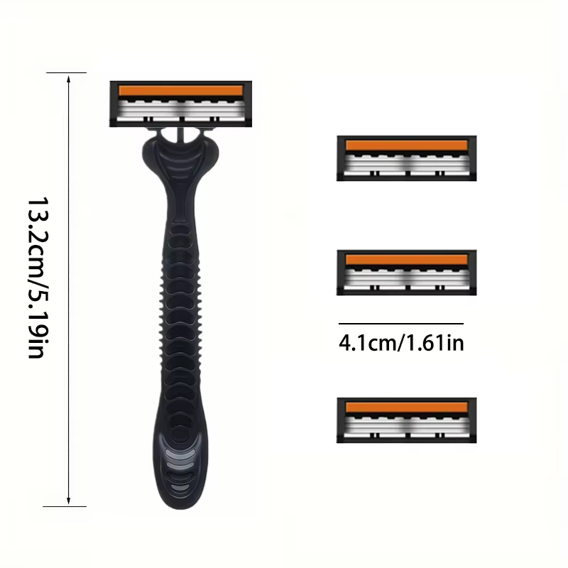 Rasoir manuel professionnel pour le soin du visage et de la barbe
