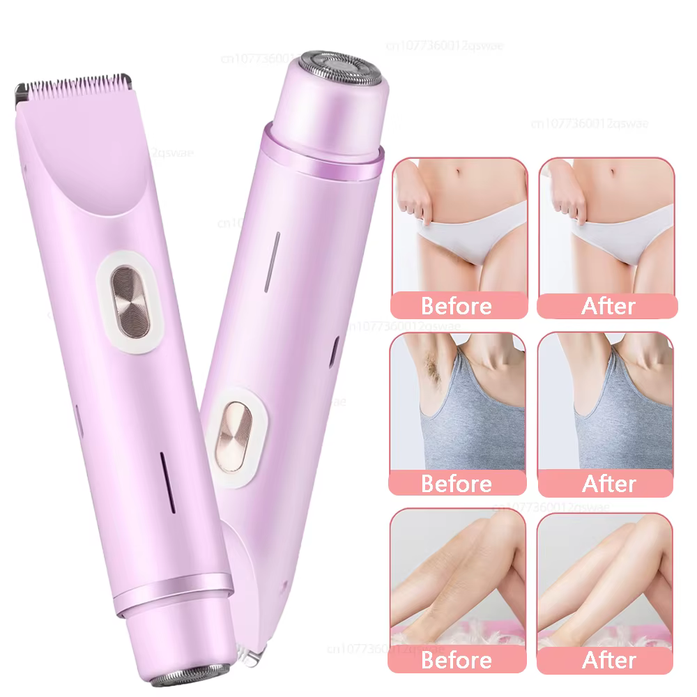 Rasoir électrique pour femmes à double tête