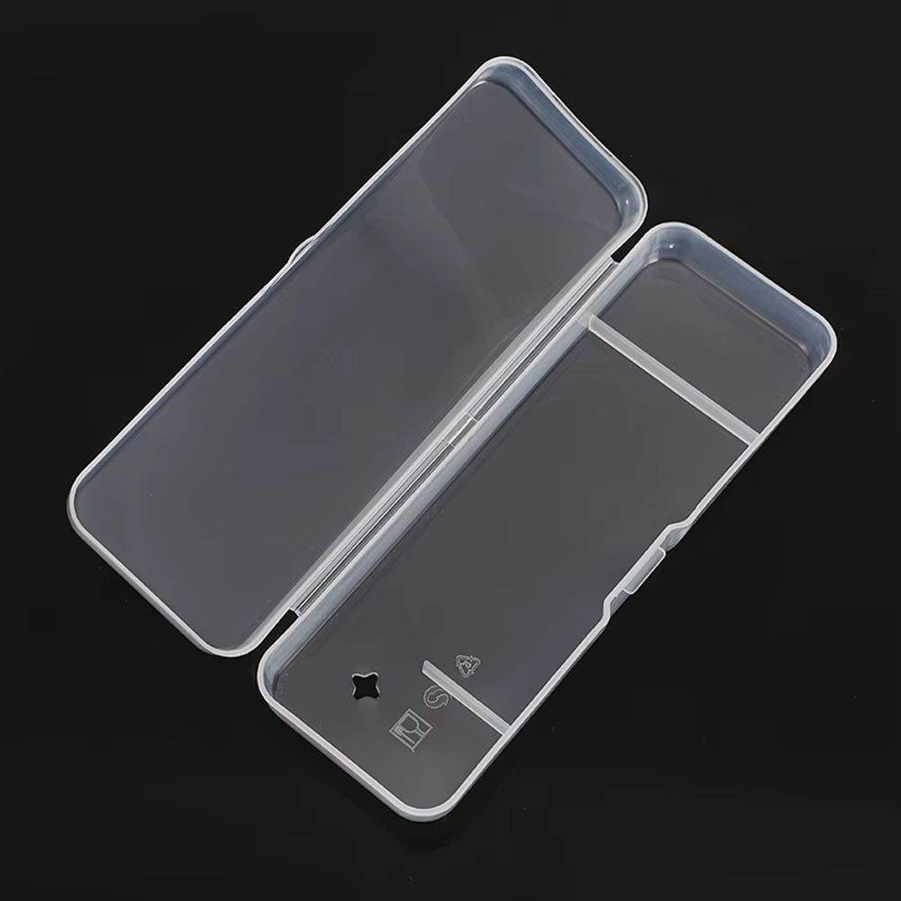 Boîte de rangement transparente pour rasoir, 1 pièce, boîte de rangement Portable de voyage pour hommes, porte-couteau, boîte de rangement en plastique, support de conteneur de rasoir