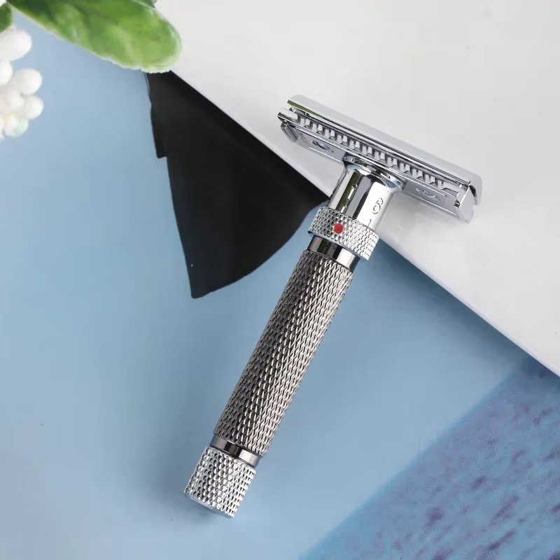 Yaqi – rasoir de sécurité réglable en acier inoxydable pour hommes