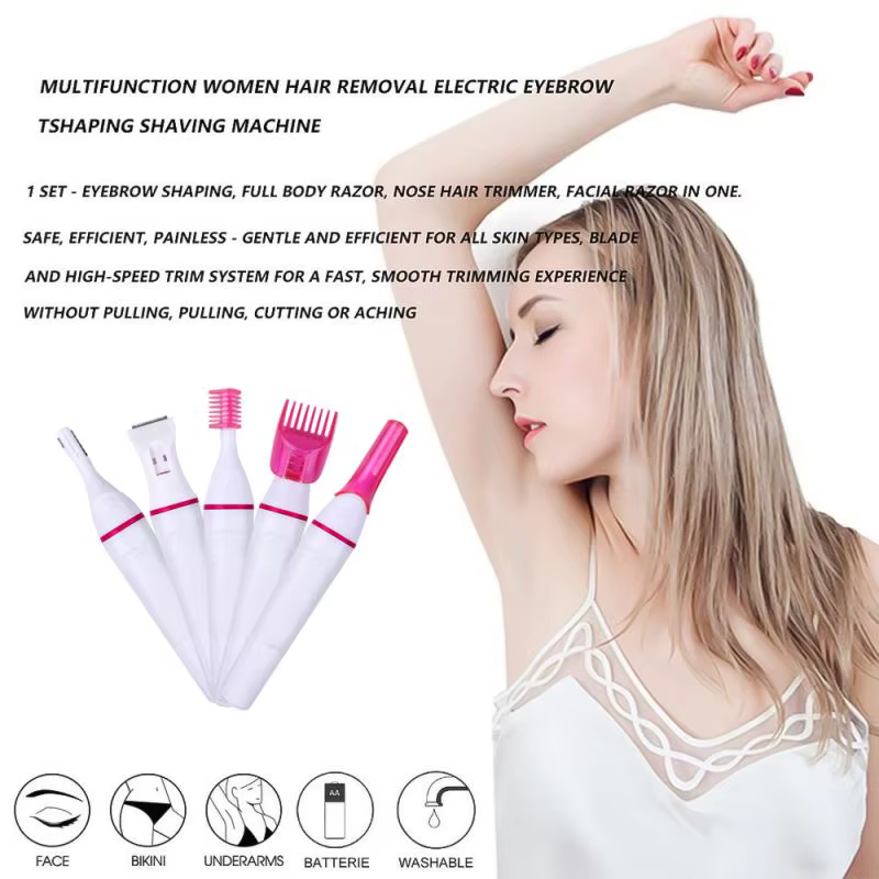 Multifonction dame épilateur femme rasoir de sourcils pour épilation Machine à raser visage dépilador Bikini dépilatoire électrique