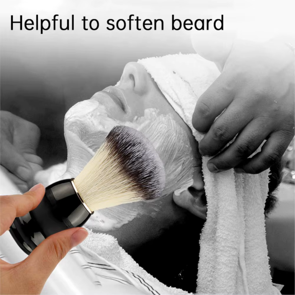 Brosse à raser professionnelle en poils de sanglier et manche en bois | Kit de toilettage pour hommes